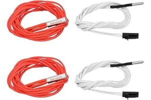 HzdaDeve Wkład grzejny do Prusa I3, element grzejny, 24 V, 40 W, termistor, czujnik wysokiej temperatury, NTC 100 K 3950, do drukarki 3D Prusa I3 MK3/Prusa I3 MK3S+, akcesoria Hotend (4 sztuki)