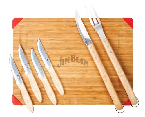 Jim Beam Grillbesteck / Grillzubehör Schneideset, 7 tlg.