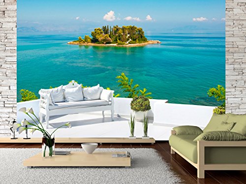 FOTOTAPETE 400×280 cm – VLIES TAPETE PREMIUM – PROFI QUALITÄT – Top moderne Wanddeko – Riesen Wandbild – Top Design Tapete – Neue exklusive Edition mit noch besser Druckauflösung – Deutsches Premium Vlies – Landschaft Meer Natur c-C-0037-a-a - 4