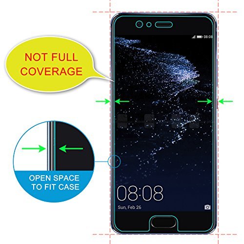 JD Huawei P10 Plus Protector de Pantalla  3 Paquetes    Cristal Templado  HD Claro Vidrio Bal  stico Protector de Pantalla para Huawei P10 Plus - Protector contra Ca  da y Ara  azos