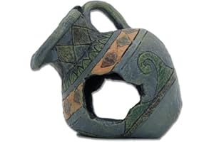 Hapihom Decorazioni per acquari di pesce Decorazione per acquario Resina Vaso di argilla Ornamento Nascondiglio Grotte Spazioso Nascondiglio Acquario Acquario Pesce Serbatoio