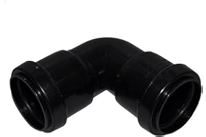 MSL Pushfit 40mm Waste Pipe 90 Degree Bend - Black