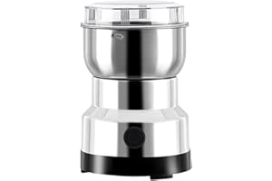 GOTOTOP Macinacaffè elettrico 100-200 W, Macinacaffè per semi di lino, pepe, spezie, sementi di caffè e altre con lame in acciaio inox, 160 x 93 mm