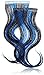 Produktbild Balmain Tape Extension, 25 cm, blue Ray, 2er Pack, (2 x 2 Stück)