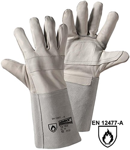 Worky 1826 Schweißer-Handschuh Rindnarbenleder und Spaltleder Größe (Handschuhe): Universalgröß
