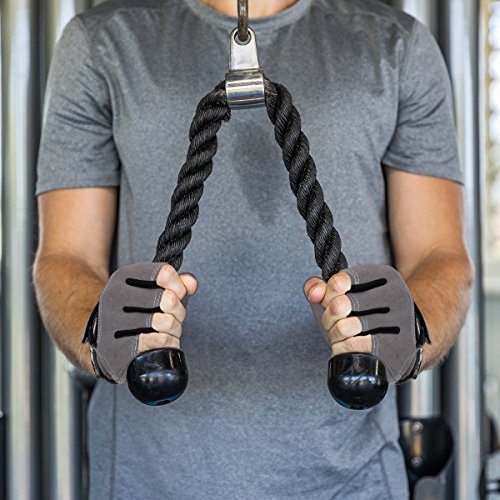 Trideer Ultraleicht Fitness Handschuhe Trainingshandschuhe mit Adjustable Handgelenkstütze für Krafttraining Gewichtheben und Bodybuilding, Fingerlos Microfiber Material und Safe Geleinlage Silica Palm Exercise Gloves für Damen Herren Frauen Manner (Grau und Schwarz) - 6