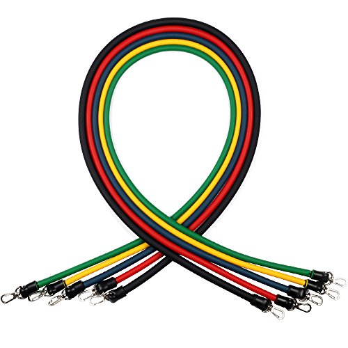 Anpro Fitnessbänder Klimmzug-Band 6 Teilige mit Tür-Anker gesetzt, Griff, Knöchelriemen und Tragetasche für Heimfitness / Reisen Fitness / Kraft - 3