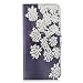 Produktbild Samsung Galaxy A6 Plus 2018 Hülle, Samsung A6 Plus 2018hüle, Alfort Prämie PU Leder Schutzhülle Lederhülle für Galaxy A6 Plus Tasche Wallet Flip Case Cover mit Karten Steckplatz (Hirse Blume)