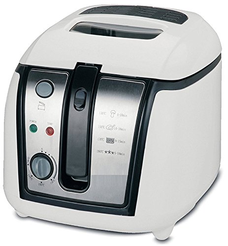 Friteuse | 2,5 Liter | mit herausnehmbarem Ölbehälter | Fritöse | Fritteuse | Antihaft-Beschichtung | Geruchsfilter | 2,5 Liter | 1.800 Watt | Sichtfenster - 2