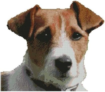 Jack Russell Terrier Dog Counted Cross Stitch Kit 11.75" x 10.25"