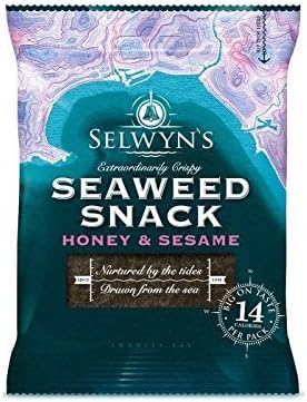 (6 PACK) - Selwyns Crispy Seaweed Snack - Sesame &amp; Honey | 15 X 4g | 6 PACK - SUPER SAVER - SAVE MONEY