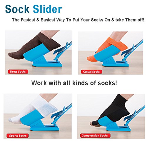 The Virgo New Sock Slider Aid Helper Easy On Easy Off Sock Kit Pulling Easy ON/OFF Shoe Ho EW RS.544 (59.00% Off) - Amazon