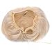 FESHFEN Bridal Hair Bun Updo Scrunchy Scrunchie Hairpiece Wig Hair Ribbon Ponytail Extensions Clips Straight Drawstring Hair Chignons Topknot Knot-M27/613 Strawberry Blonde & Bleach Blonde Mixed