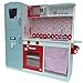 Produktbild Spielküche Kinderküche aus Holz Deluxe~Spielküche aus Holz~rot~weiss~grau~Küchenzeile