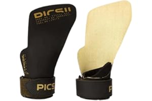 PICSIL Phoenix Aramid Grips, Pas de Trous, Pas de magnésium nécessaire, Protection complète de la Main, Grips sans Doigts pour Cross Training, Gym, Boxe, Haltérophilie, Unisexe