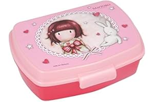 ALMACENESADAN 2631; Sandwichera rectangular multicolor gorjuss, producto de plástico, Libre BPA; Dimensiones interiores 16,5x11,5x5,5 cm