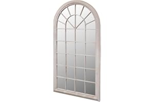 vidaXL Miroir de Jardin Arche Rustique 60x116 cm Miroir Extérieur et Intérieur