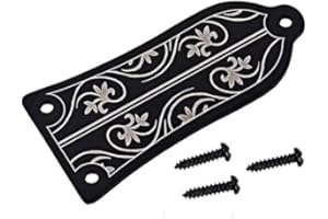 RuiJOTWAT black Plated Metal Guitar Truss Rod Cover For LP & SG Guitar Replacement