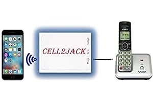 Cell2jack – till hemtelefonadapter – ringa och ta emot mobilsamtal på din fasta telefon gratis, plast, karneol, Plast, Karneol