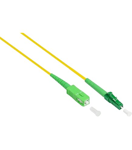 DIGITUS Cavo Fibra Ottica OS2 SC-LC Duplex 2m - Giallo, Per Reti 10Gbit/s, Monomodale - Foto 5