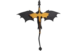 MIOYOOW Decorazione per libreria a forma di drago, decorazione per fermalibri fantasy, fermalibri in legno a forma di drago per amanti dei libri, lettori, appassionati di draghi