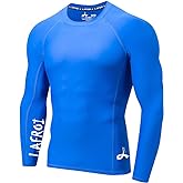 LAFROI - CLYYB Men's UPF 50+ Long Sleeve Compression Rash Guard Rash Guard | con protecci&oacute;n solar, Protectora, Compresi&oacute;n, Aj