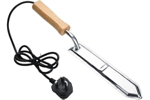 XIUGANPO Electric Beekeeping Uncapping Knife, Stainless Steel Honey Uncapping Cutter with Efficient Heating, for Beekeeper Bee Keeper Honey Wax Scraper, Time Saving, Precise (UK Plug)