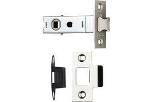 CARLISLE BRASS CE Bolt-Through Tubular Latch - 64mm / 2.5 inch Back Set - Polished Nickel