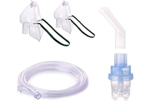 CONOTRANE Nebuliser Accessories 2 Nebuliser Mask Inhaler Pharmaceutical Grade PVP for Adults/Children