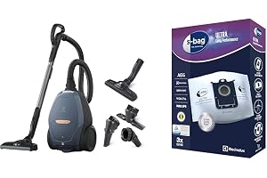 Dammsugare Pure D8.2 PD82-8DB – Tyst 57 dB, Automatisk effektreglering, SmartMode, Denim Blue + 3 st S-bag Ultra L
