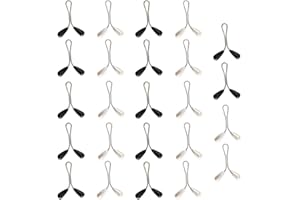 ‎CLYHON Clyhon 24 Stück Muslim Hijab Pins Clips, Perle Clip Schal Pin Kopftuch Klammern, U Form Sicherheitsnadel Brosche Schmuck Schalclip Tuchclip für Muslimische Damen Schals, Hijabs