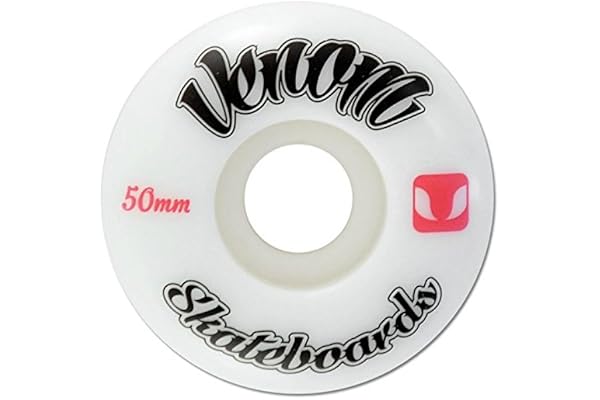 Venom Skateboard Roues de skateboard Pro en uréthane 50 mm-53 mm/100 a Motif logo Stickers offerts