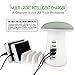 Produktbild Bescita LED Pilzlicht USB Ladestation Mehrfach 5 Port USB Ladegerät mit 1 Steckdosen Dockingstation Organizer mit Schalter für Handy und Tablet