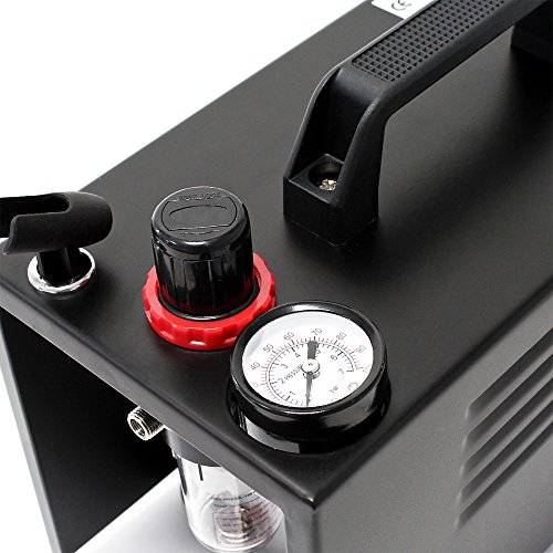 Airbrush Kompressor AF18B kompakt mit Manometer Druckminderer Abschaltautomatik - 5