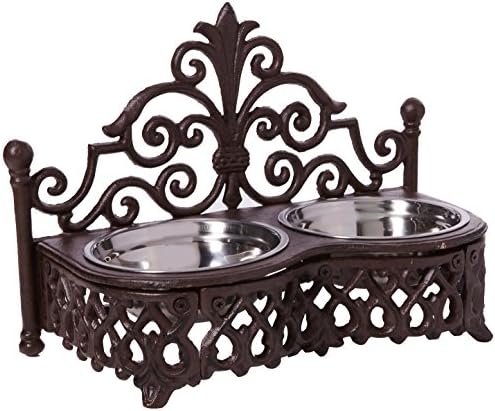 Marvells Double Small Dog/Cat Bowls, Bronze