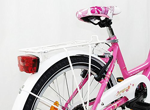 20 Zoll Kinderfahrrad Cityfahrrad Mädchenfahrrad Kinder City Fahrrad Citybike Starlet Pinkweiss - 5