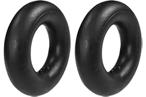 Jevina 13X5.00-6 Ersatzschlauch für FrrSen Schnee-Schubkarren, Handwagen, MMHer, Traktoren und mehr mit gebogenem Metallventil TR87