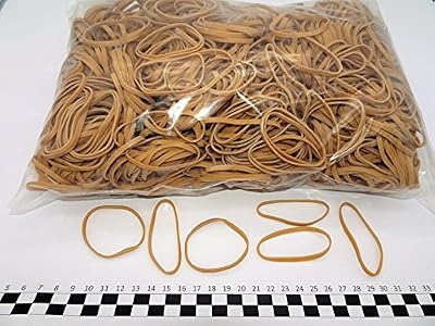 Progom - Elastiques - 60(Ø38)mm x 3mm - blond - sac de 1kg