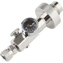Adattatore Valvola ARA DIN 40MPa - Con Attacchi Rapidi Femmina 8/9/10/8.5mm, Per Ricarica Aria Compressa
