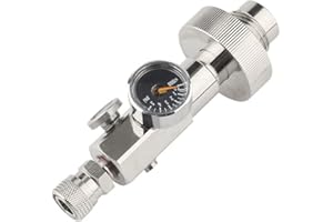 RANRAO HPA Adaptateur de charge pour station de remplissage, 4500 psi 300 bar G5/8 HPA haute pression Air Scuba DIN station-service adaptateur valve de charge, pour le remplissage d'air PCP sur