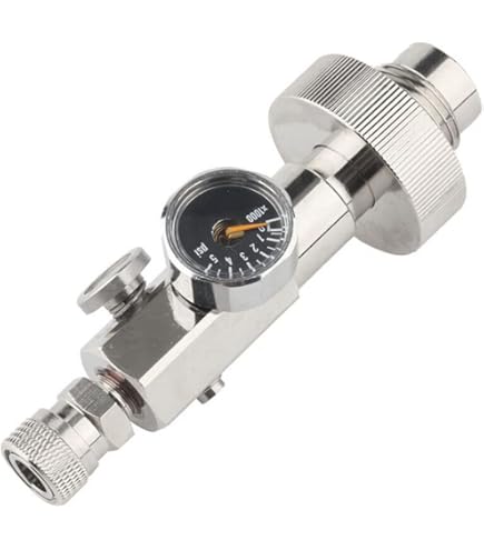 TUXING 6000 PSI Hochdruck PCP Paintball Füllstation, 6000 PSI Messgerät, Edelstahlventil, HPA