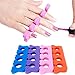 LHWY 100 pcs Soft Finger Toe Separator Tool Nail Art Pedicure Manicure