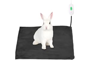 Hileyu Pet Heating Pad Waterproof Dog Electric Blanket Heated Cat Beds for Indoor Cats with Durable Anti-bite Tube for Cats and Dogs Puppy Hamster Rabbit Guinea Pig,45x45cm