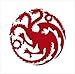 Price comparison product image Game of Thrones-Mother of Dragons Decal Vinyl Sticker|Cars Trucks Walls Laptop|WHITE|5.5 In|KCD419