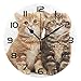 Produktbild British Shorthair Cat Decorative Wanduhr Acrylic Round Clocks Non Ticking Art Decor Bedroom Living Room Kitchen Bathroom Office School