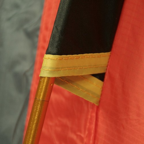 10T Silicone Biker – 2-Personen Touren-Geodät-Zelt mit großer Apsis silikonisiert Alu-Gestänge Packmaß ø18×45 WS=5000mm - 22