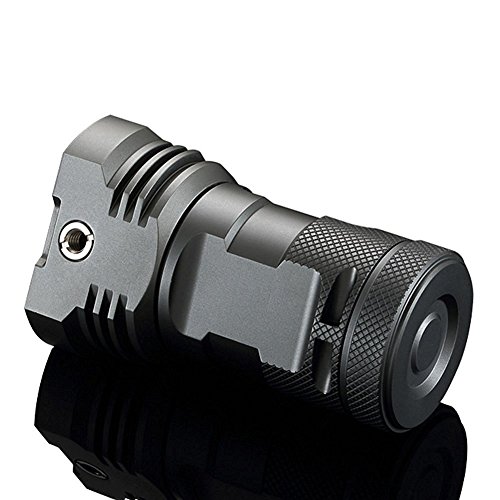 Manker MK34 Led Taschenlampe 12 Nichia 219B oder 12 Cree XP-G3 Emitter Lauf von 3 18650 Batterien Max. Ausgabe 8000 Lumen Max. Strahlentfernung 280m (Nichia 219C Version + 18650 battery*3pcs) - 9