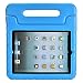 Produktbild iPad 2 / 3 / 4 9.7 inch Kinder Hülle, Soweiek Stoßfest kindersicher Superleicht Ständer Case Etui Schutzhülle mit Griff für Apple iPad 2 3 4 Tablet, Blau