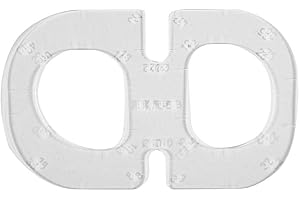 HEEPDD Modèle de cercle acrylique clair, angle de couture rond, règle de pochoir, trou de coin, modèles de coin, outil de positionnement en cuir, outils de bricolage LeatherCraft[Type B]Modèles