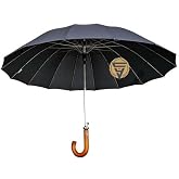 Snotline L&uuml;x 16 Telli Protokol Vale Baston Şemsiye Siyah 41G 105 Cm Cap Siyah Unisex